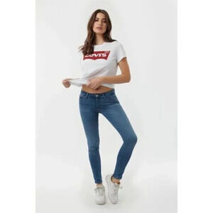 Levi's Premium  Skinny Frayed Hem Jeans